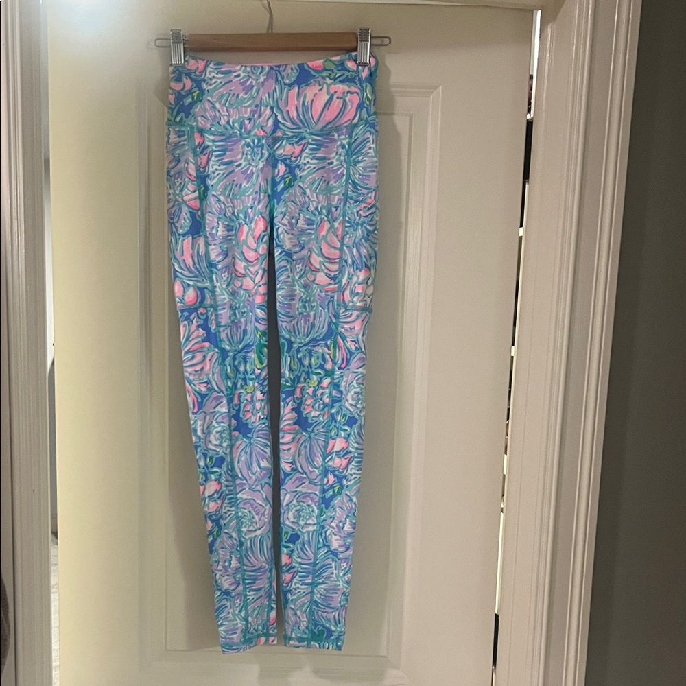 Lilly Pulitzer Luxletic Pink and Blue Leggings
